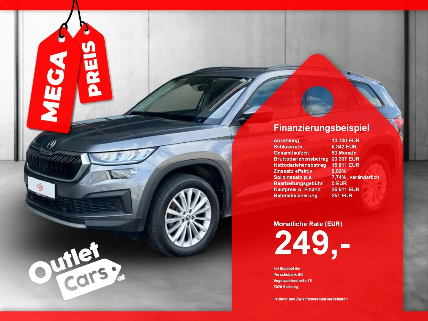 Skoda Kodiaq 2.0 TDI Amb. DSG AHK+LED+NAVI+RADAR+ASSIST Grau - 1