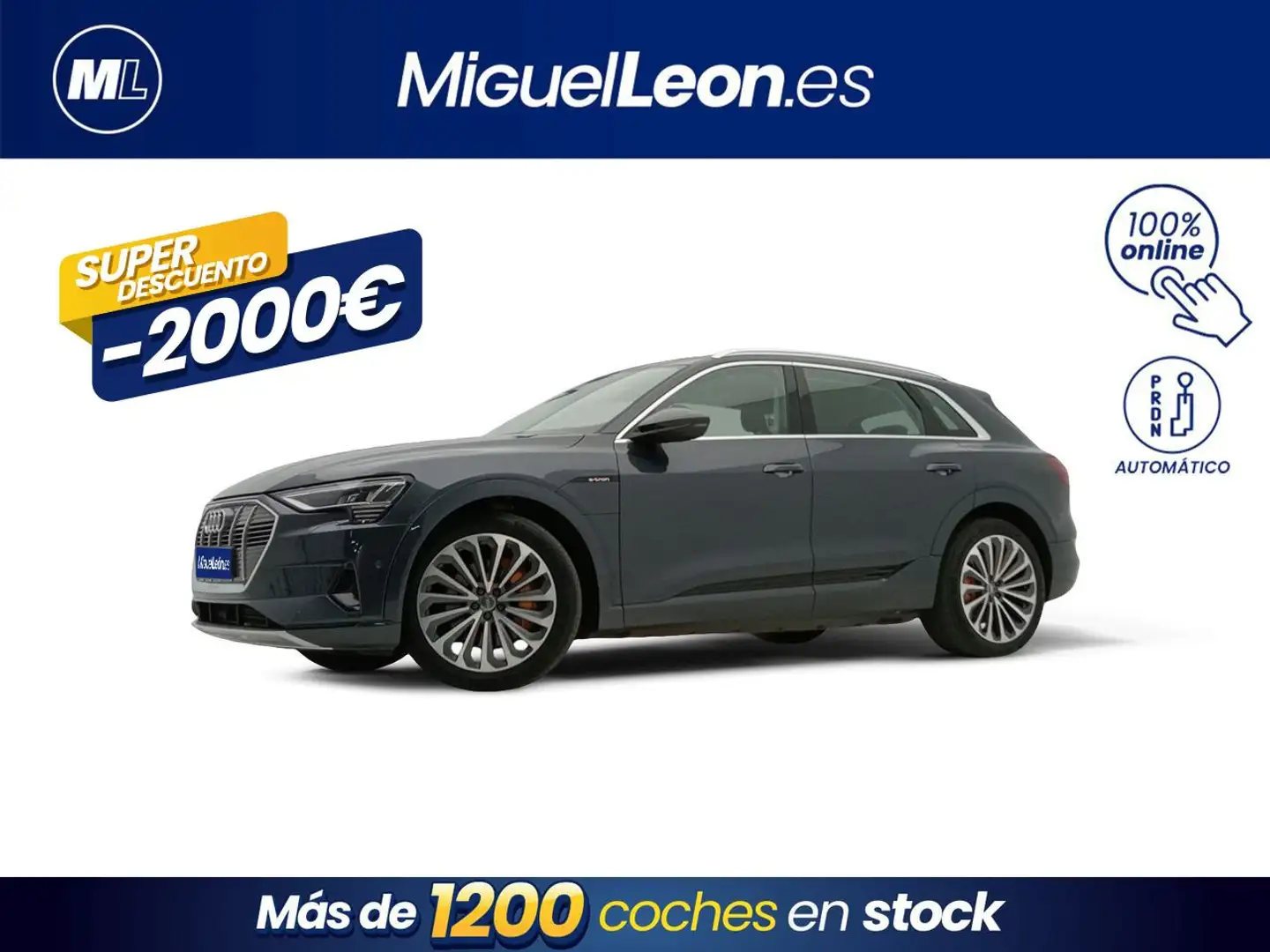 Audi e-tron 55 quattro Sport Blanc - 1