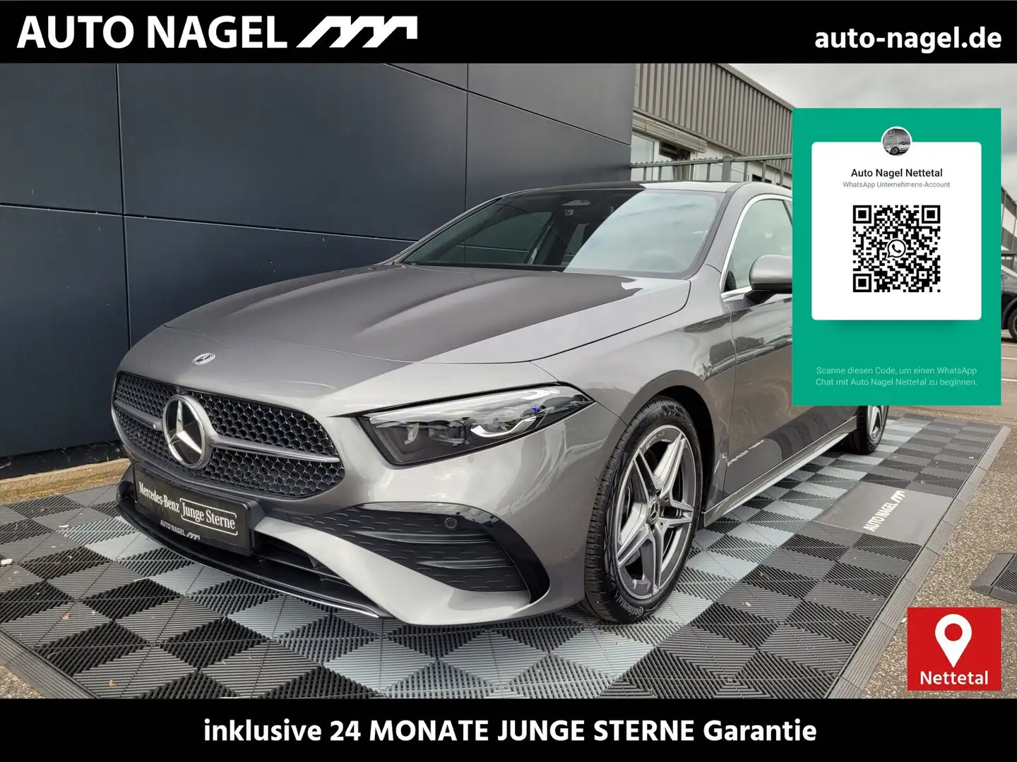 Mercedes-Benz A 250 A 250 4MATIC AMG Line Premium Plus 360+MBUX+LED Gris - 1