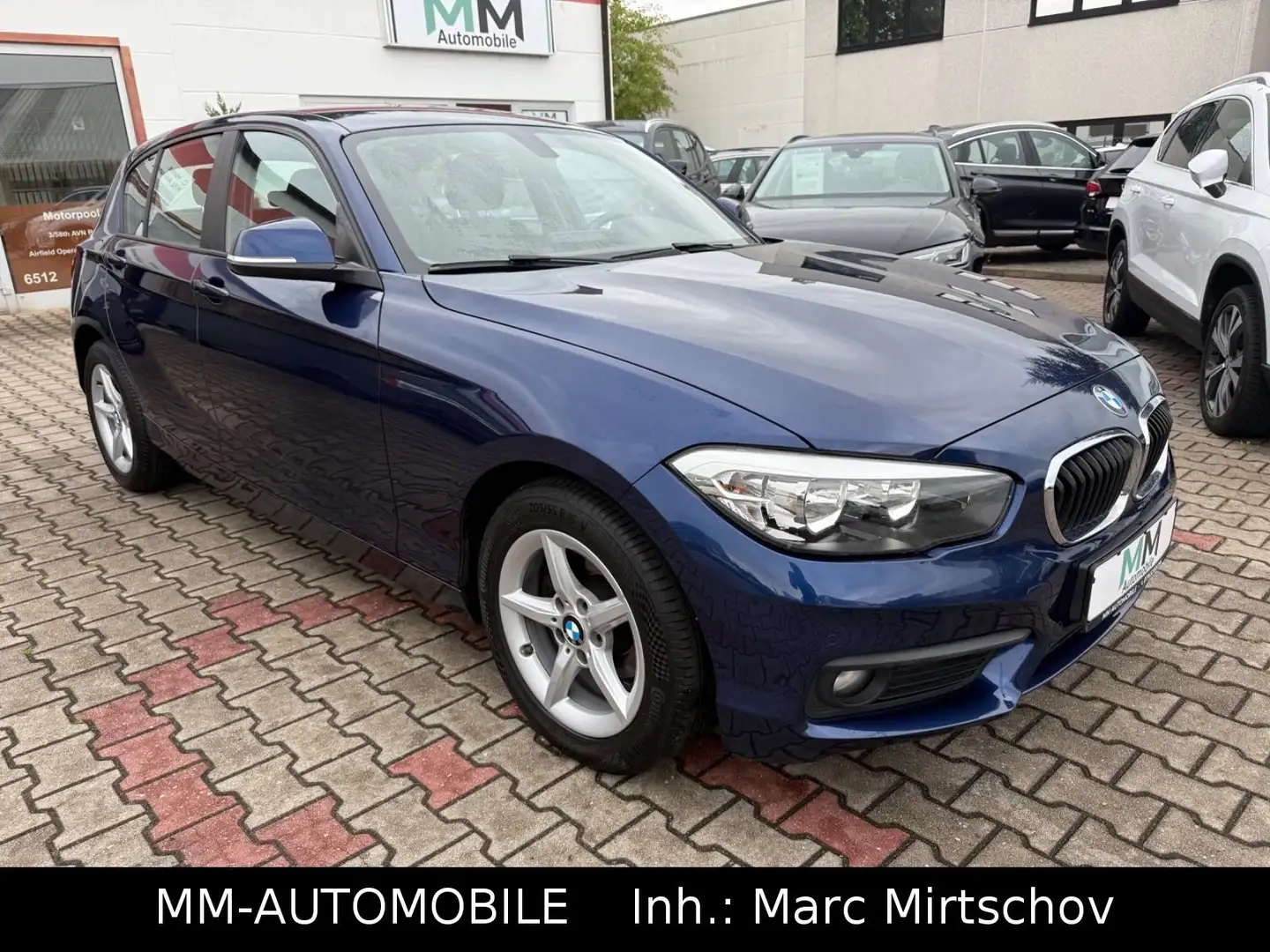 BMW 116 d Advantage 5-trg-AUT-NAVI-PDC-SHZ-TEM-BMW KD Blau - 1