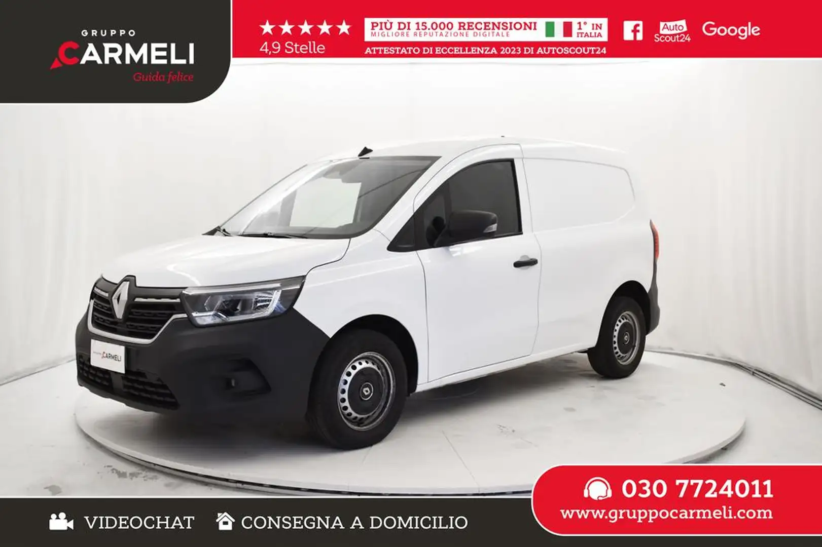Renault Kangoo van 1.3 TCe Fap 100cv Edition One - AUTOCARRO - Bianco - 1