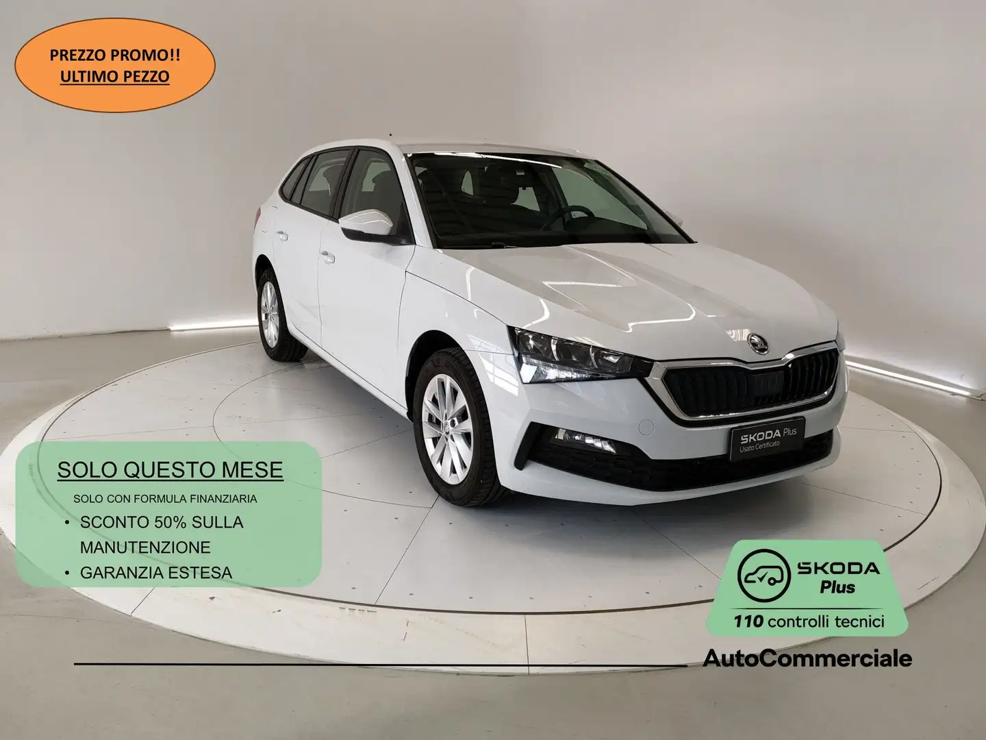 Skoda Scala 1.0 TSI 110 CV DSG Ambition Blanc - 1