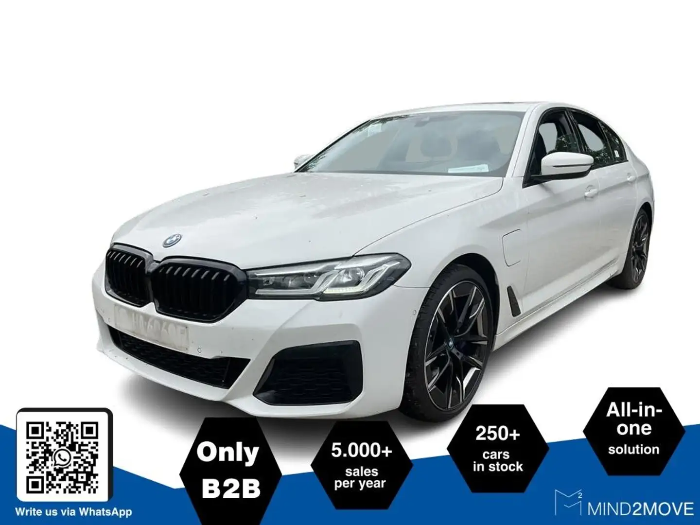BMW 530 5er - 530 e M Sport (EURO 6d)(OPF) Blanc - 2