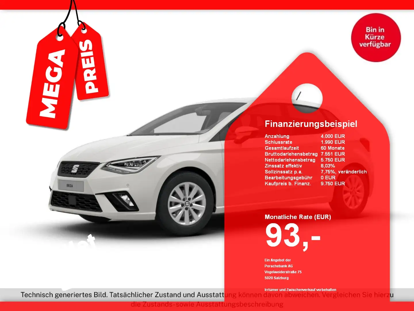 SEAT Ibiza Weiß - 1