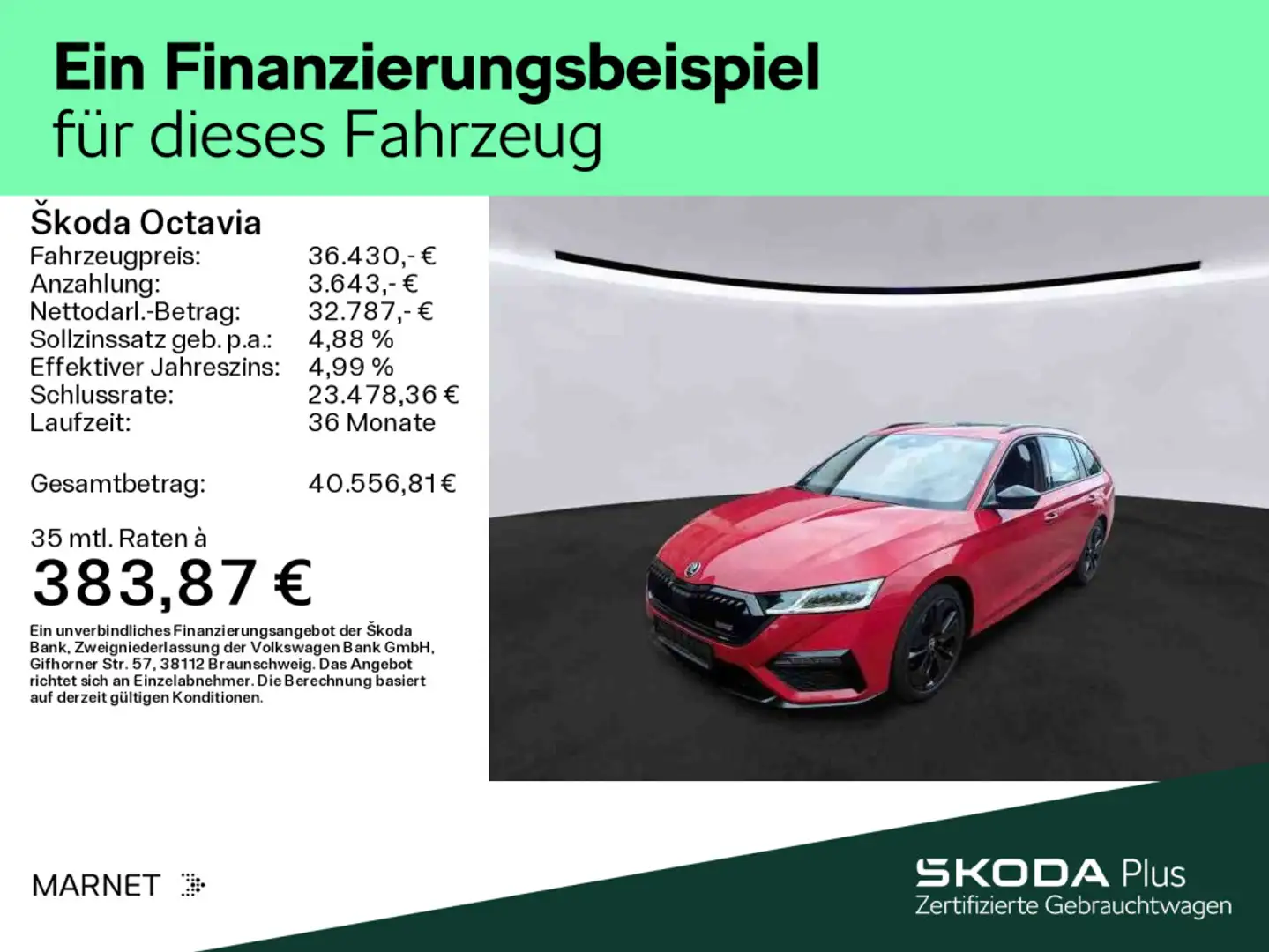 Skoda Octavia Combi 2.0 TDI DSG RS 4x4 Navi*AHK*StHzg Rood - 2