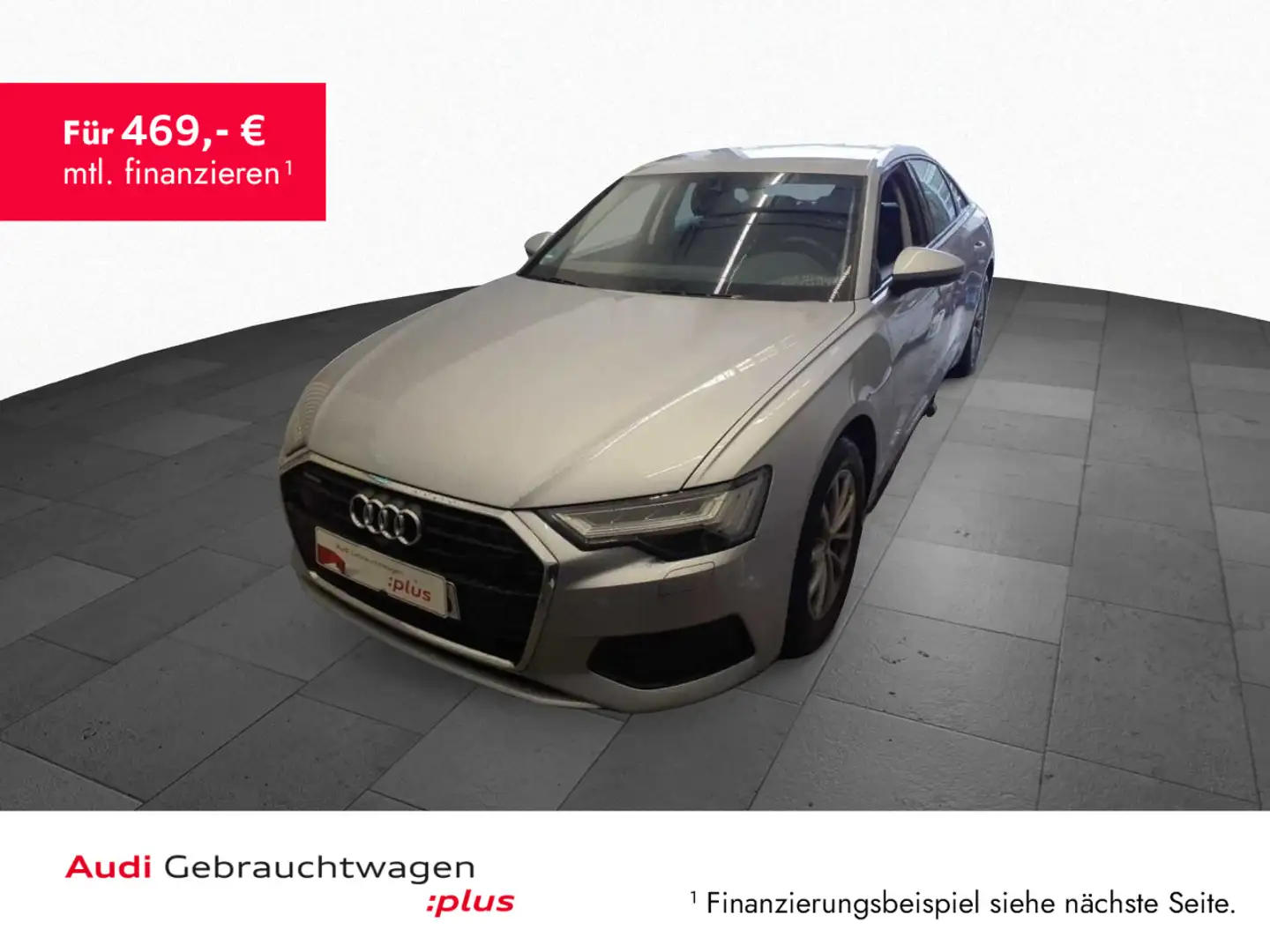 Audi A6 A6 Lim. 40 TDI qu. Matrix B&O StandHZG 360° AHK Silber - 1