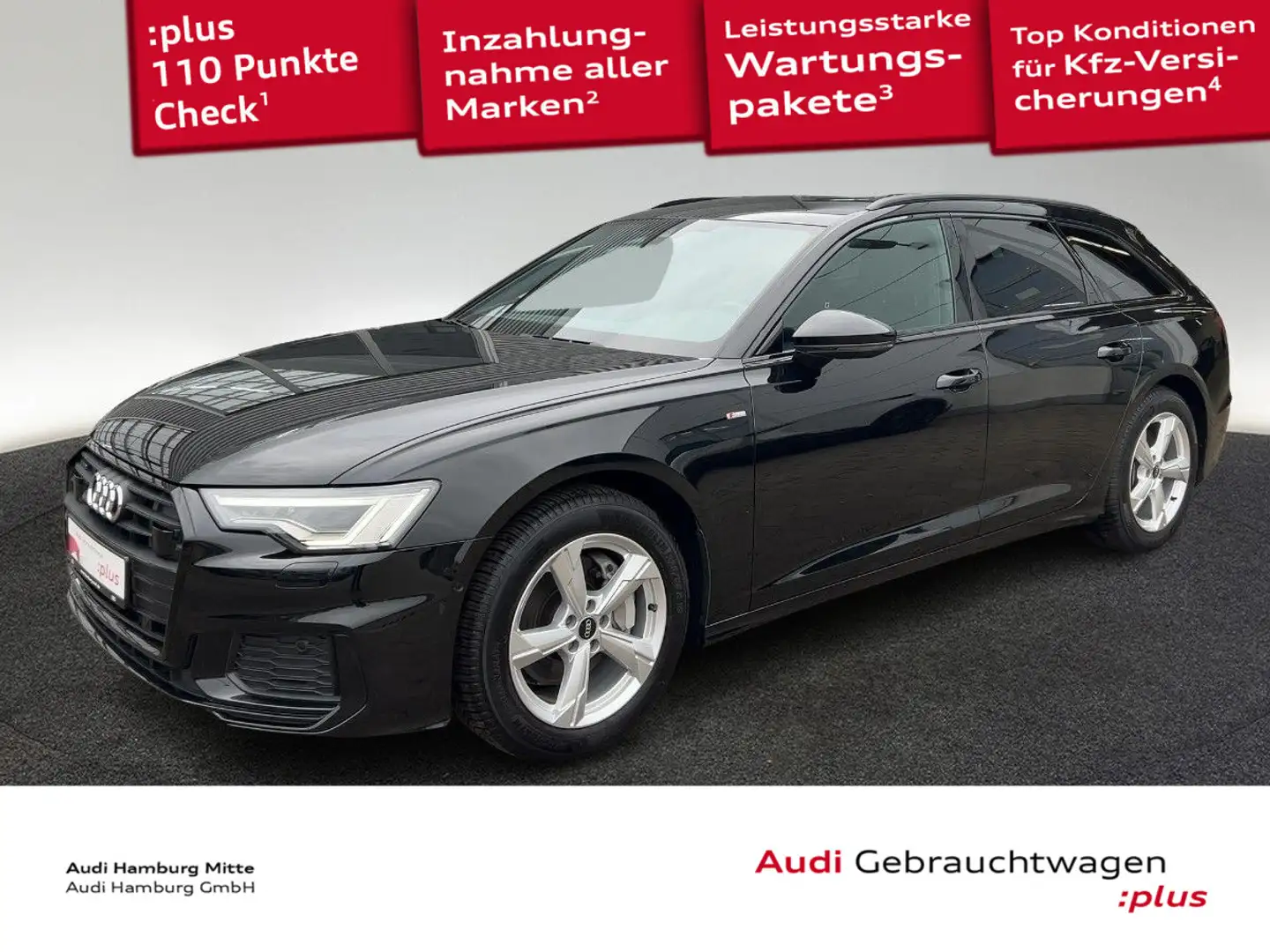 Audi A6 45 TFSI sport quattro S tronic S line M Schwarz - 1