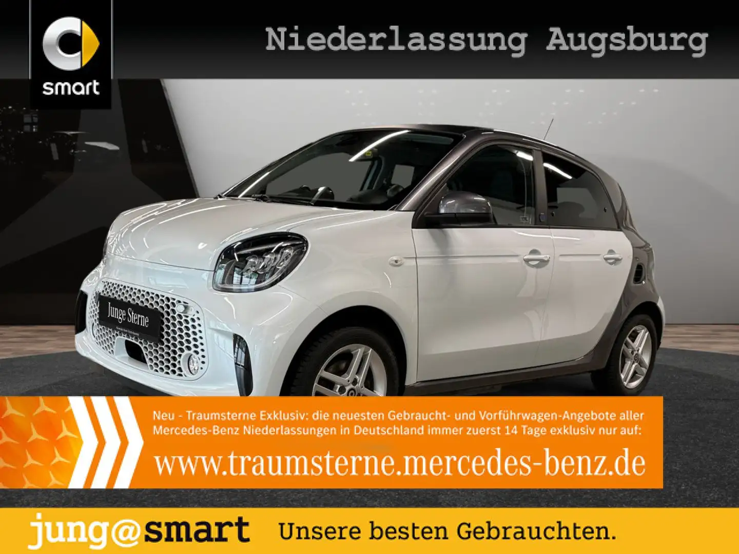 smart forFour EQ 60kWed passion SHZ Faltdach PDC+Kamera Blanc - 1