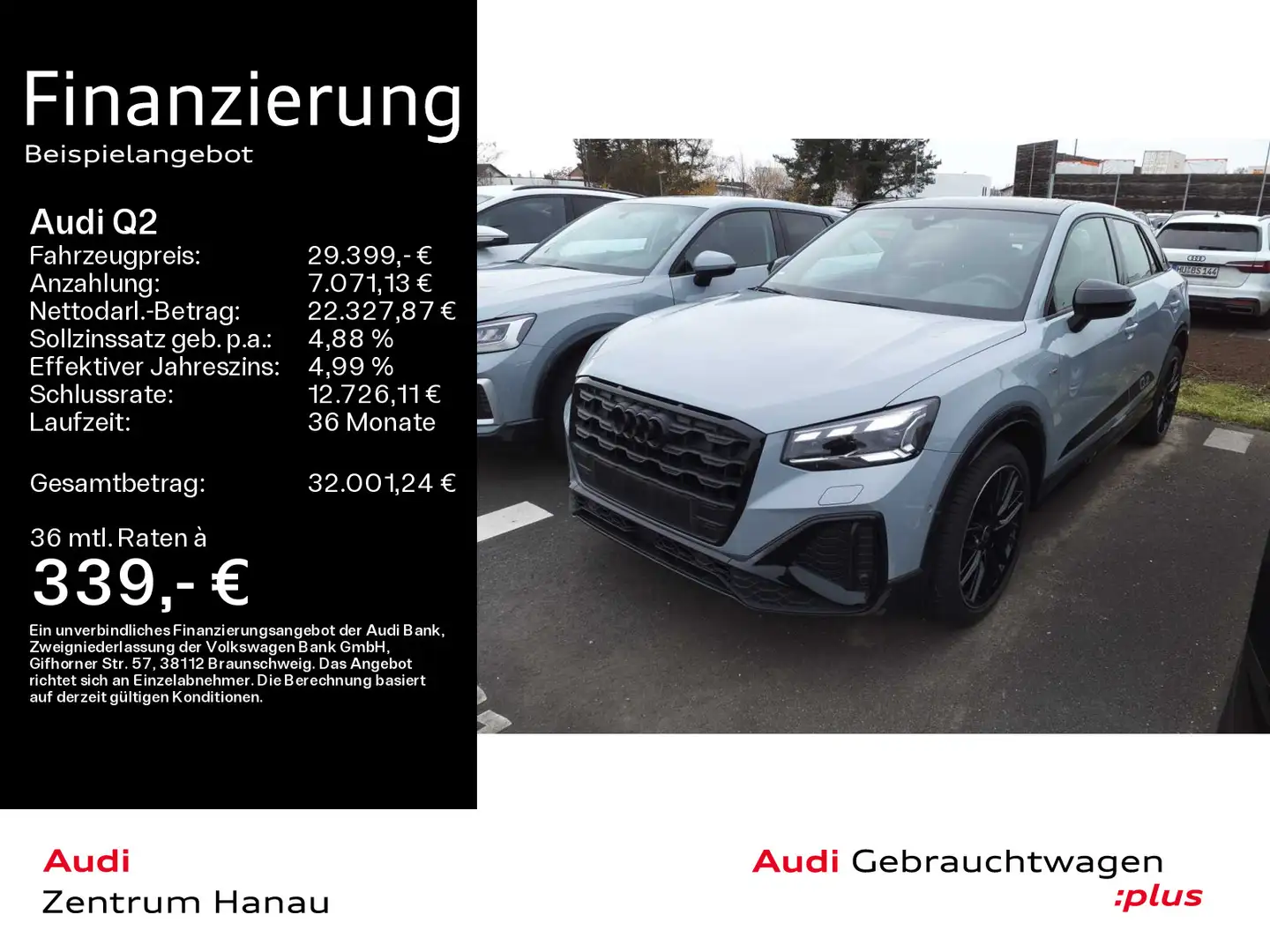 Audi Q2 35 TFSI Stronic S LINE EDTION ONE MATRIX*PANO Grau - 1