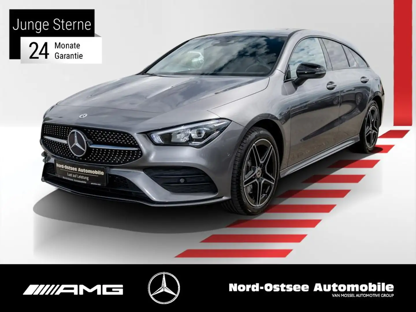 Mercedes-Benz CLA 250 e SB AMG NIGHT KAMERA LED TEMPO SHZ NAVI Grijs - 1