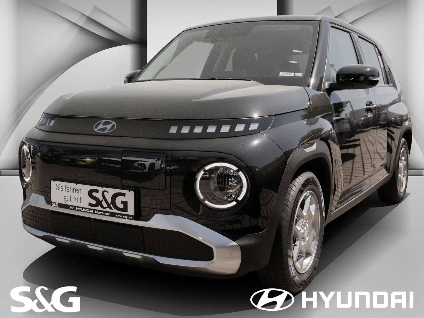 Hyundai Inster 49 kWh+NAVI+KAMERA+ASSISTENTEN+SOFORT Negro - 1