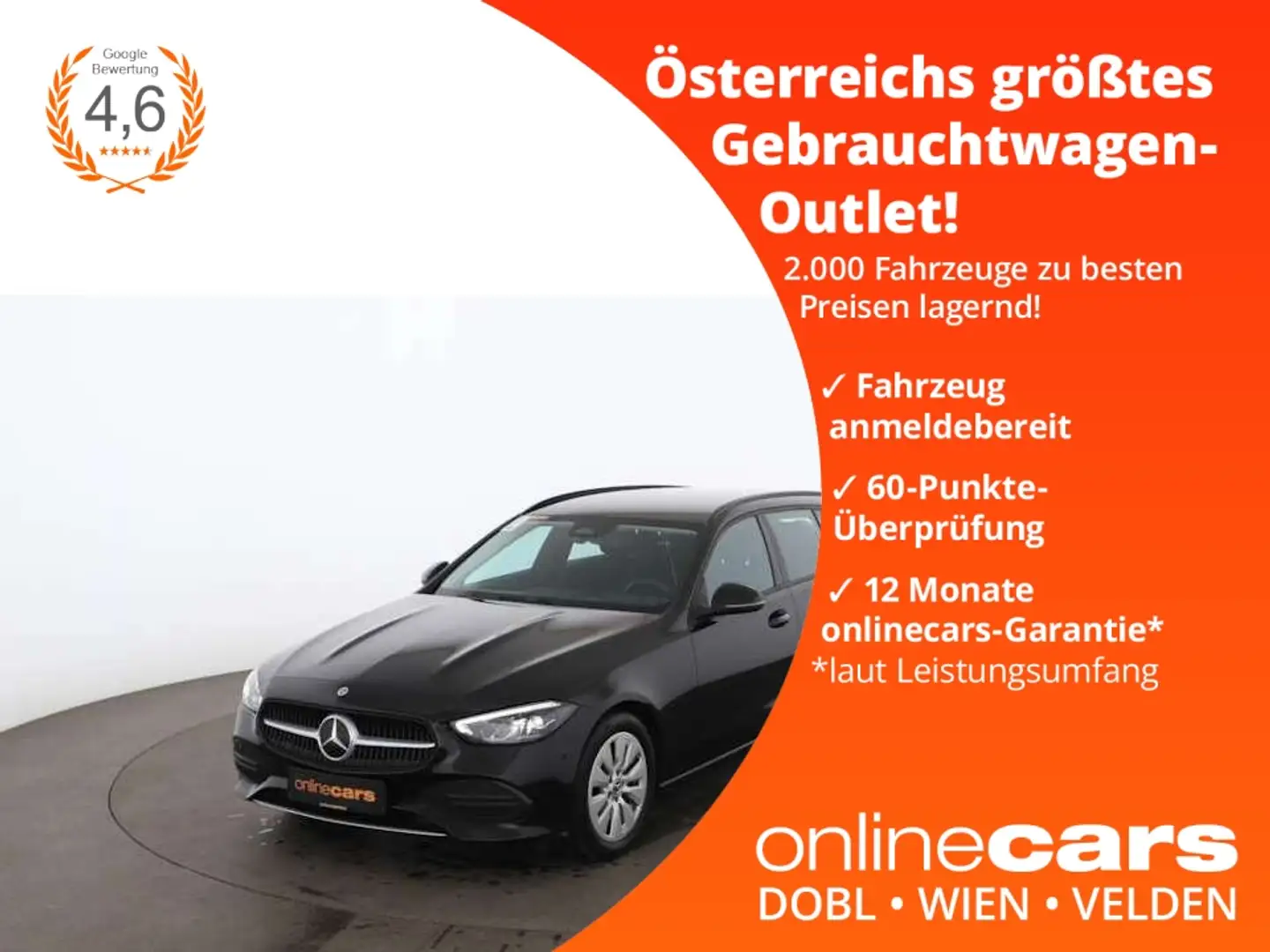 Mercedes-Benz C 200 d T Aut LED NAVI SITZHZG DIGI-TACHO R-CAM Schwarz - 1