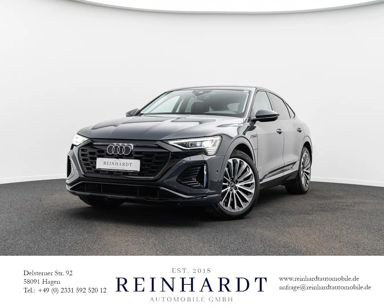 Audi Q8 e-tron Q8 SPORTBACK 55 S LINE BLACK/MATRIX/21Z/ACC/KAM. Gris - 1