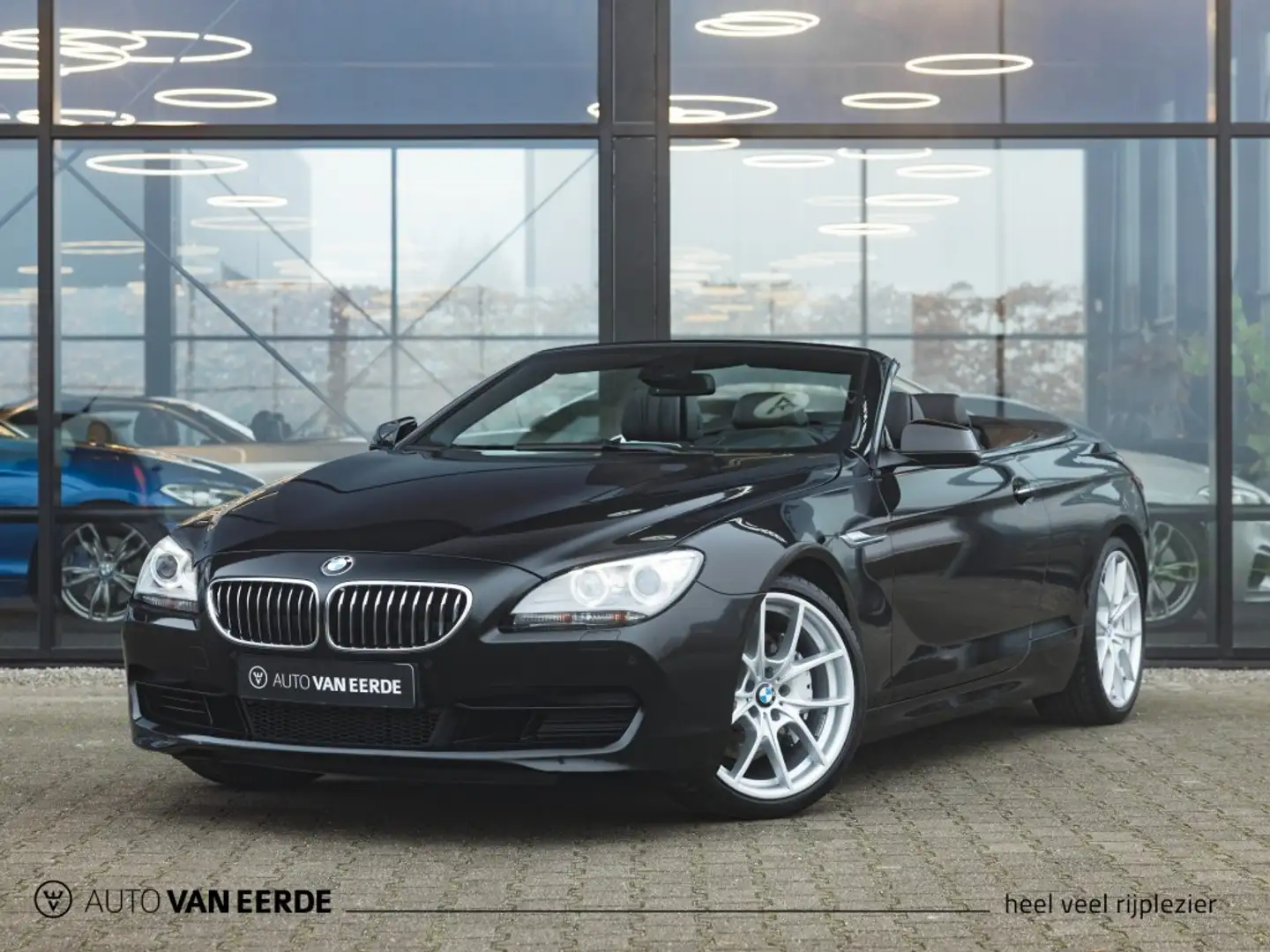 BMW 640 640i Cabrio Sportaut. - Comf.stl, HUD: vol Zwart - 1