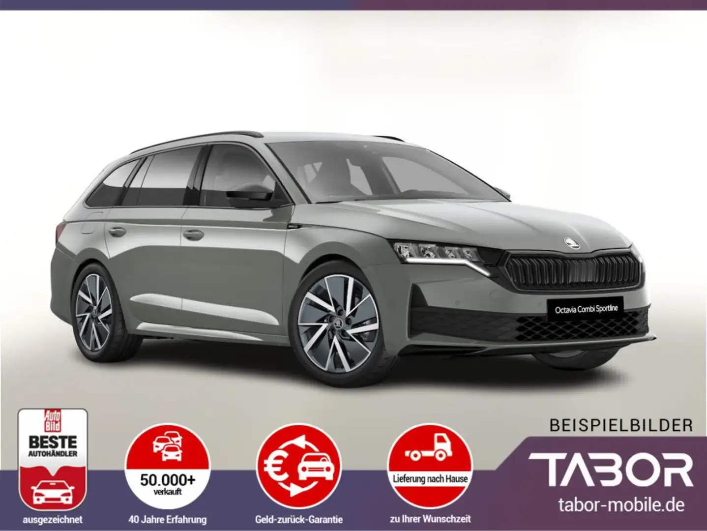 Skoda Octavia Combi TDI DSG Sportl FL AHK 18Z Nav ACC Grau - 1