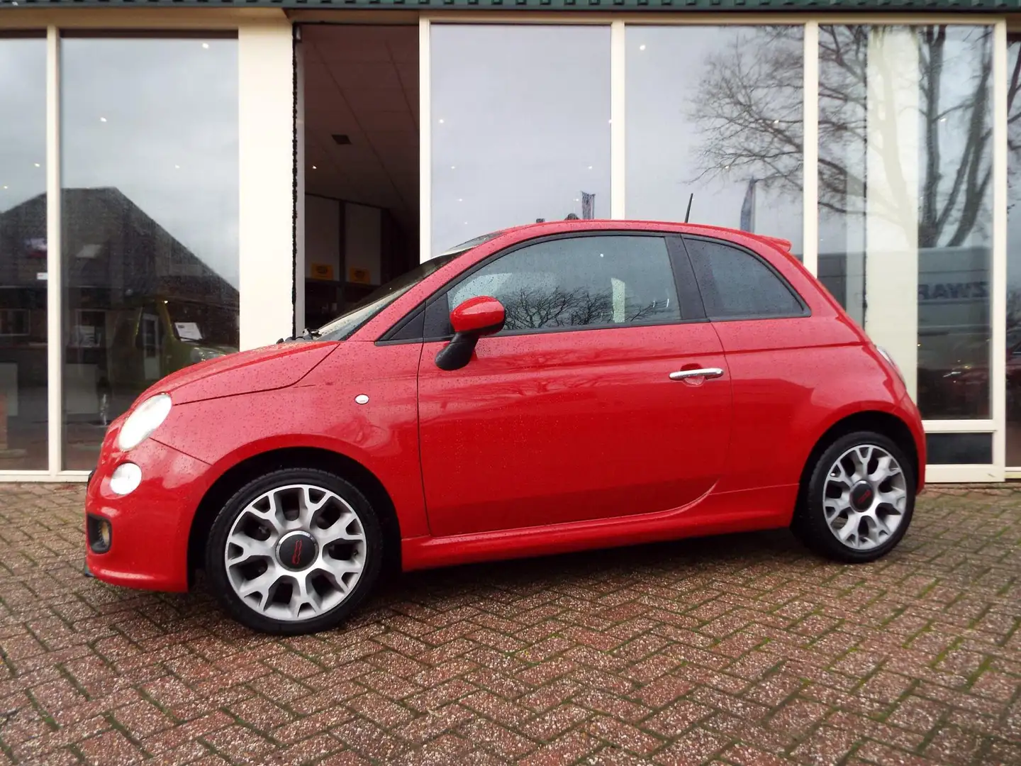 Fiat 500 0.9 TwinAir Turbo 500S AIRCO-LEER-12 MAANDEN BOVAG Rood - 2