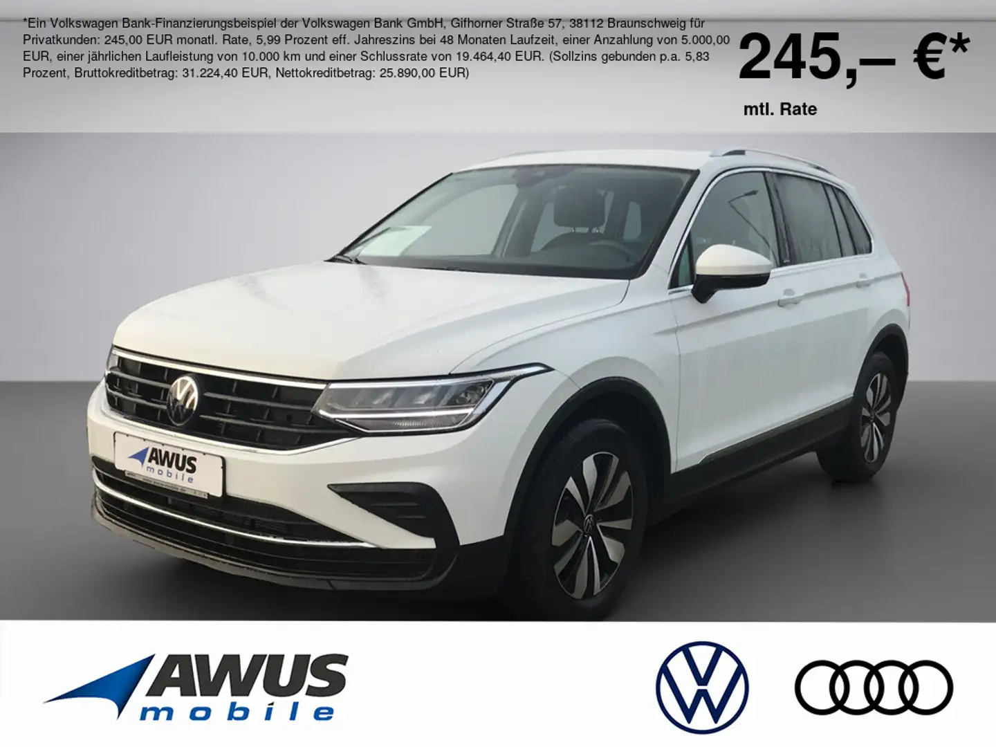 Volkswagen Tiguan Move 1.5TSI DSG AHK, LED, Rückfahrkamera Weiß - 1