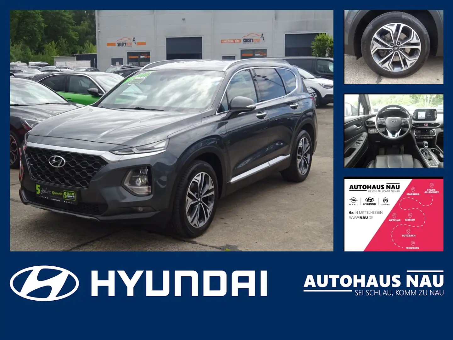 Hyundai SANTA FE 2.2 Premium 4WD Inspektionspaket BigDeal Vert - 1