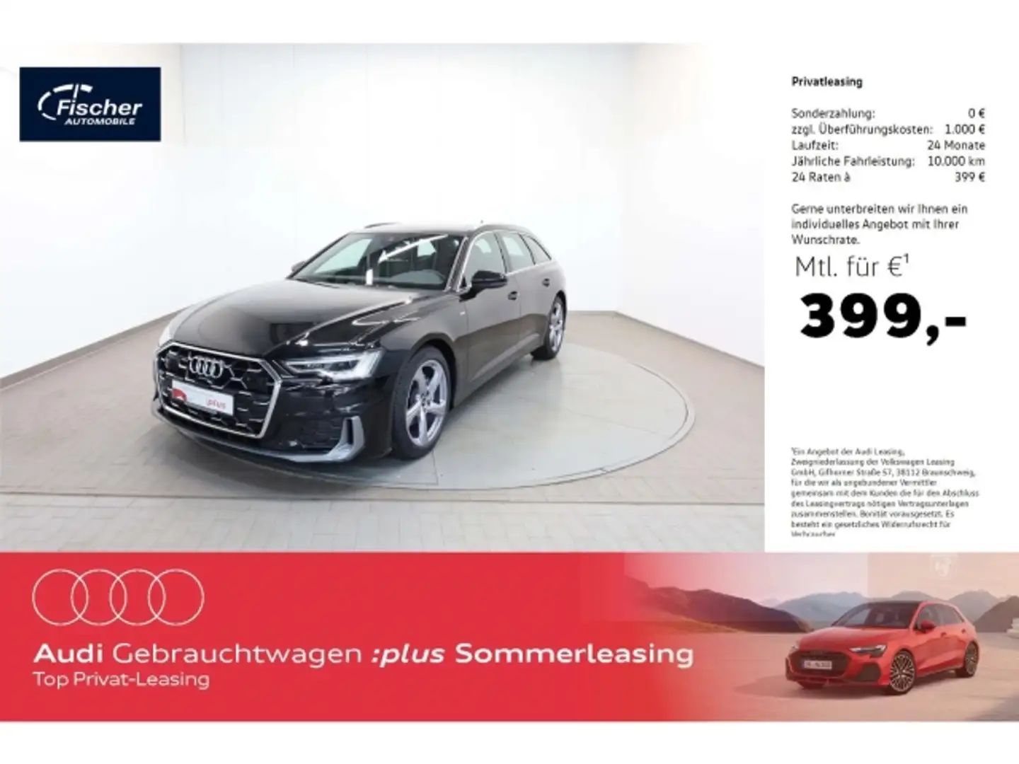 Audi A6 Avant 40 TDI quattro S line Schwarz - 1