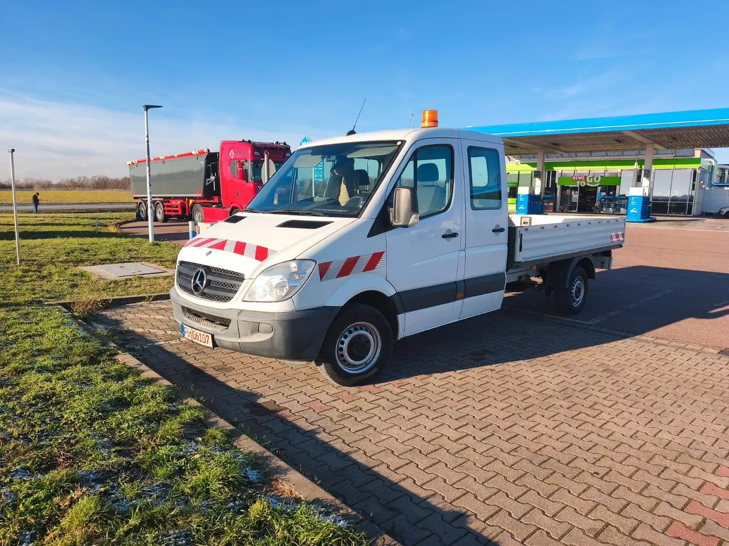 Mercedes-Benz Sprinter Pritsche/DoKa 313CDI*Maxilang*3,4m Blanc - 2
