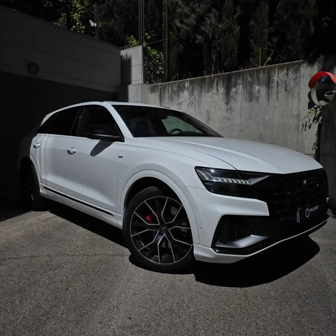 Audi Q8 60 TFSIe Black line plus quattro Blanco - 1