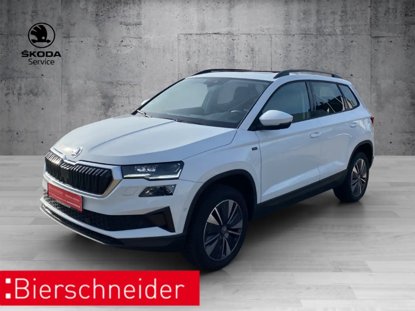 Skoda Karoq 1.5 TSI DSG Selection Pano AHK Matrix Kamera Weiß - 1
