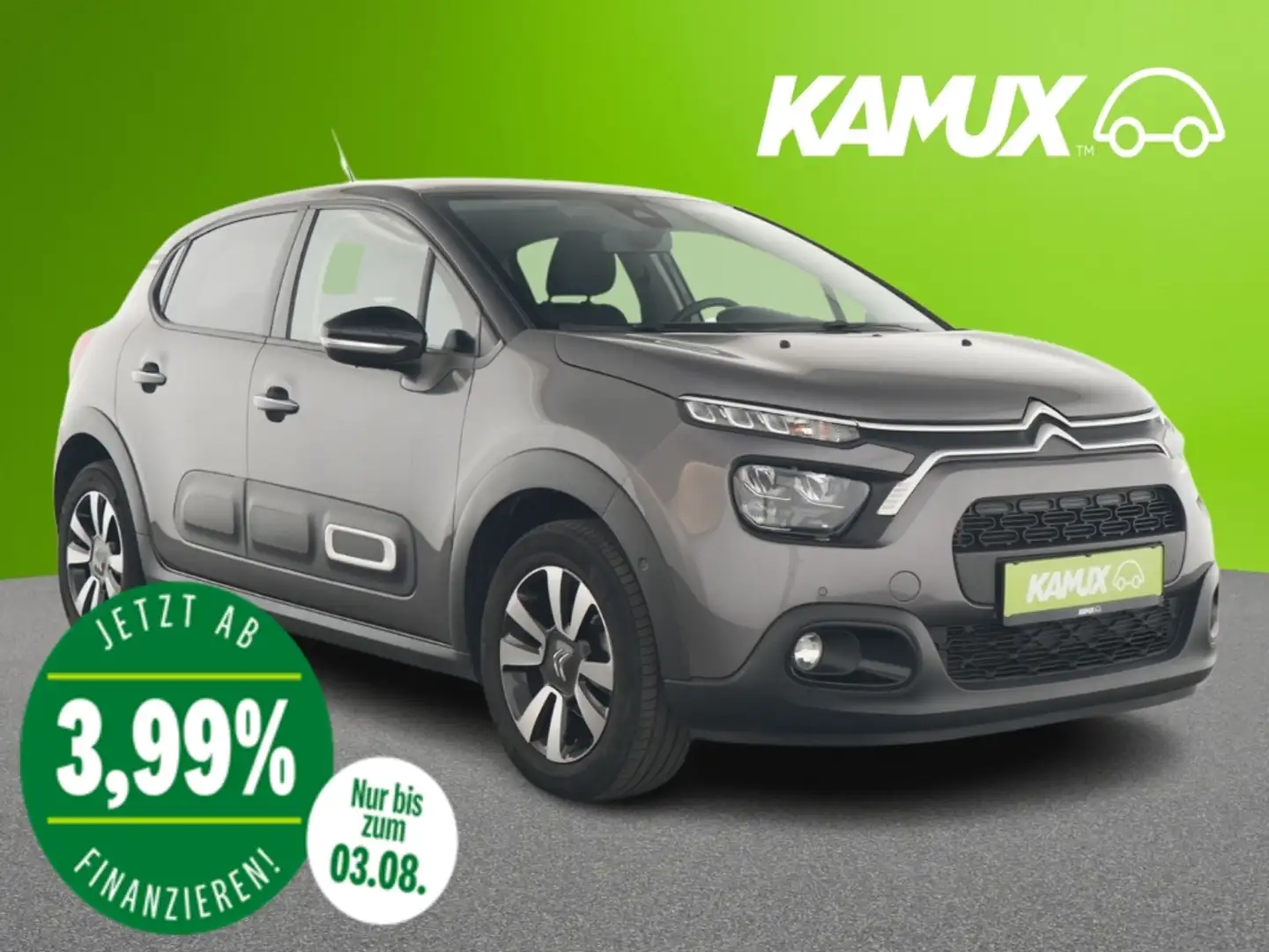 Citroen C3 1.2PureTech Shine+LED+CARPLAY+TEMPO+PDC Grau - 1