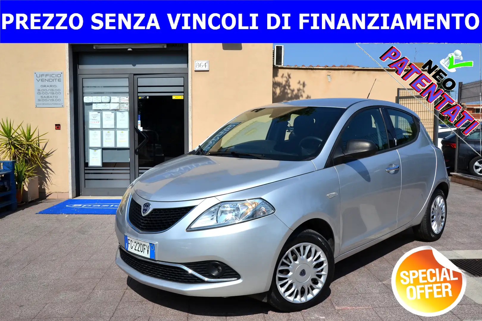 Lancia Ypsilon 1.3 MJT 95CV GOLD *KM 39000 ORIGINALI**PREZZO VERO Argent - 1