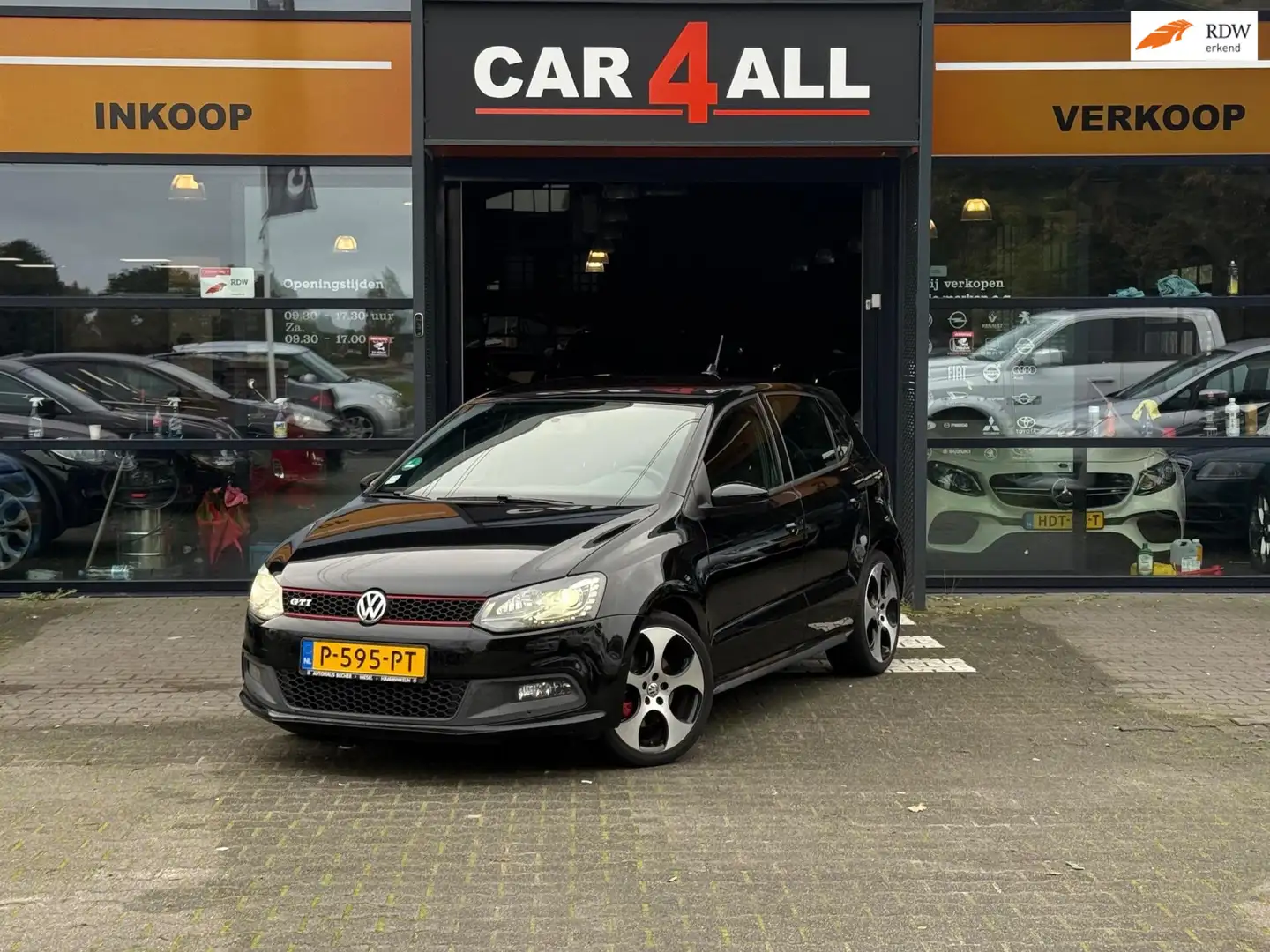 Volkswagen Polo GTI 1.4 TSI DSG/STLVRM/PDC/APK 10-3-2026/RIJDT PERFECT Zwart - 1
