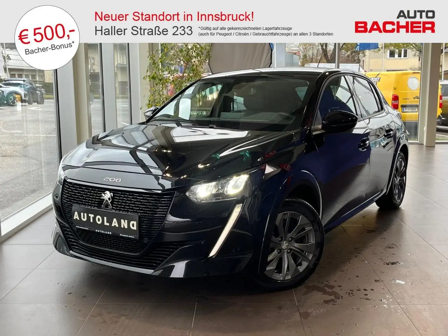 Peugeot e-208 ALLURE Schwarz - 1