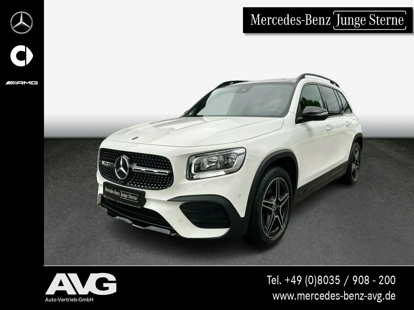 Mercedes-Benz GLB 200 GLB 200 4M AMG PANO|AHK|NIGHT|RFK|7-Sitz AMG Line Blanc - 1