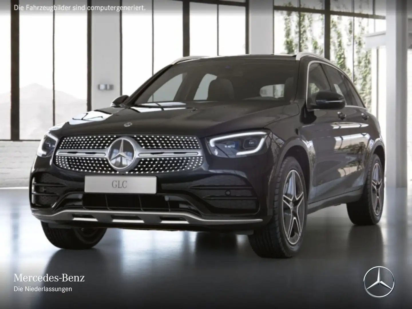 Mercedes-Benz GLC 300 4M AMG+PANO+MULTIBEAM+KAMERA+SPUR+TOTW+9G Zwart - 2
