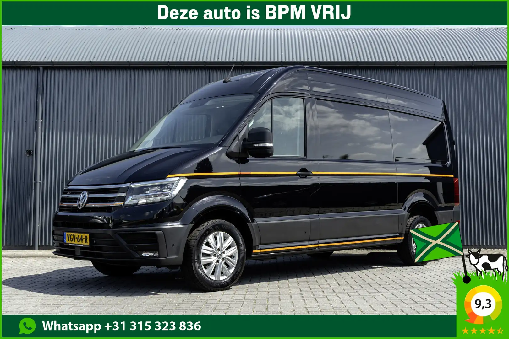 Volkswagen Crafter 35 TDI | L3H3 | HIGHLINE | LED | Camera | CarPlay Zwart - 1