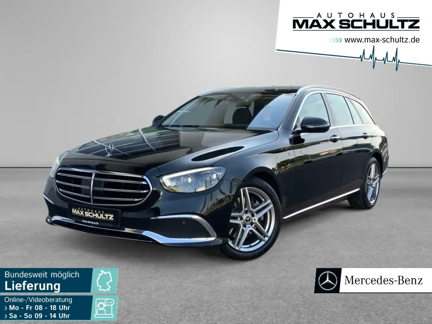 Mercedes-Benz E 220 d 4M T EXCLUSIVE*DISTR*MEMO*KEYL*AHK*BURME Černá - 1