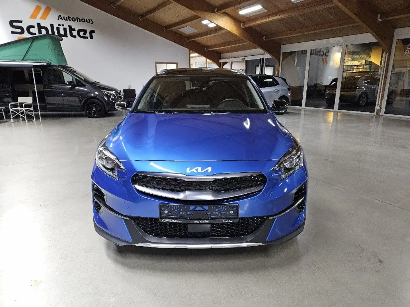 Kia XCeed Xceed 1.6 Plantinum Hybrid+Spur+Sound+Leder+PANO Blauw - 2