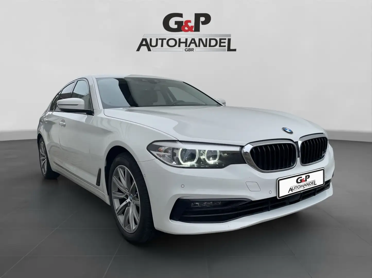 BMW 520 d Aut. Sport Line Leder Navi 1.Hand ! Blanco - 1