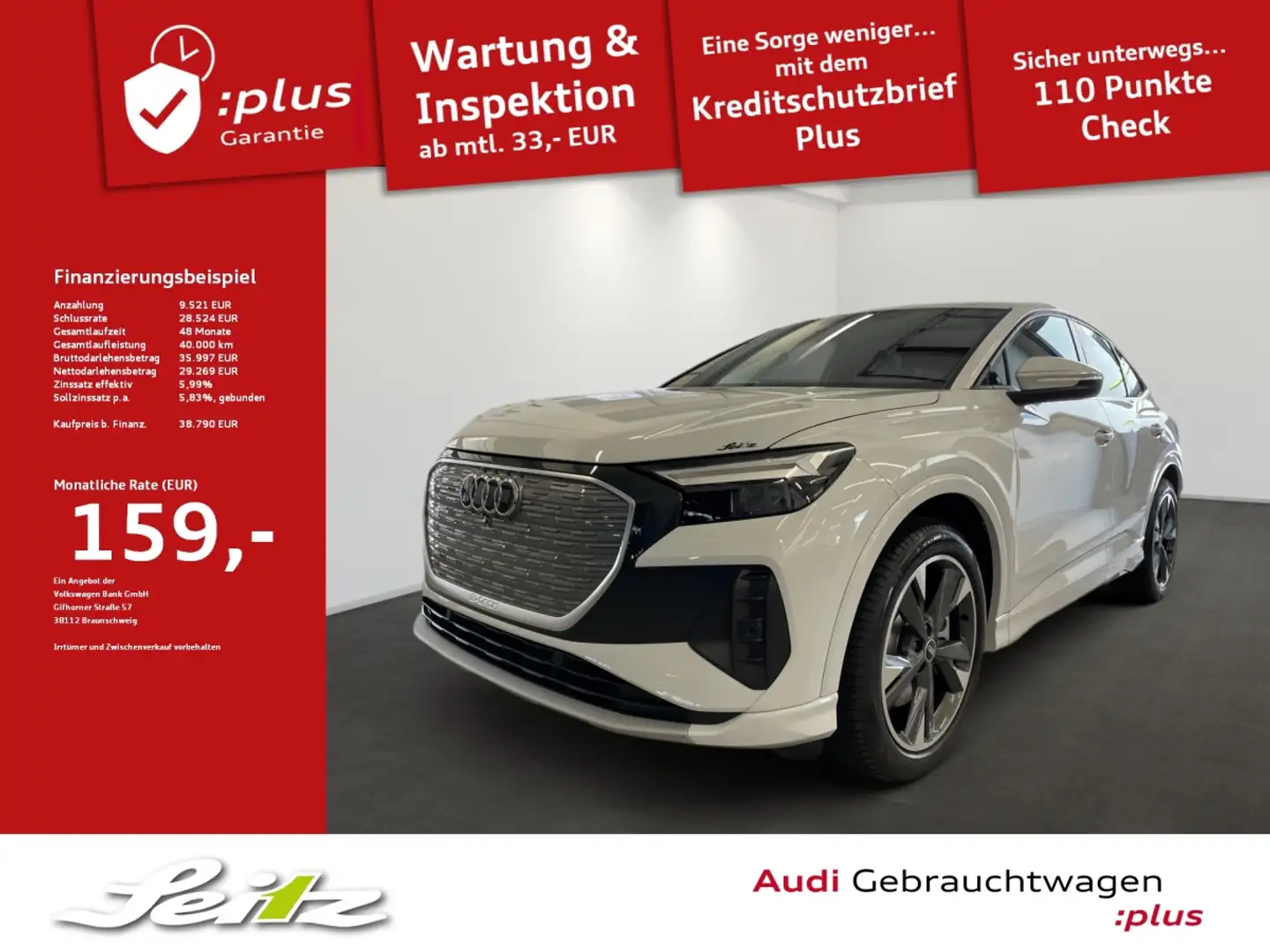 Audi Q4 e-tron Q4 Sportback 40 e-tron *LED*NAVI*PARKSENSOR*SITZH* Blanco - 1