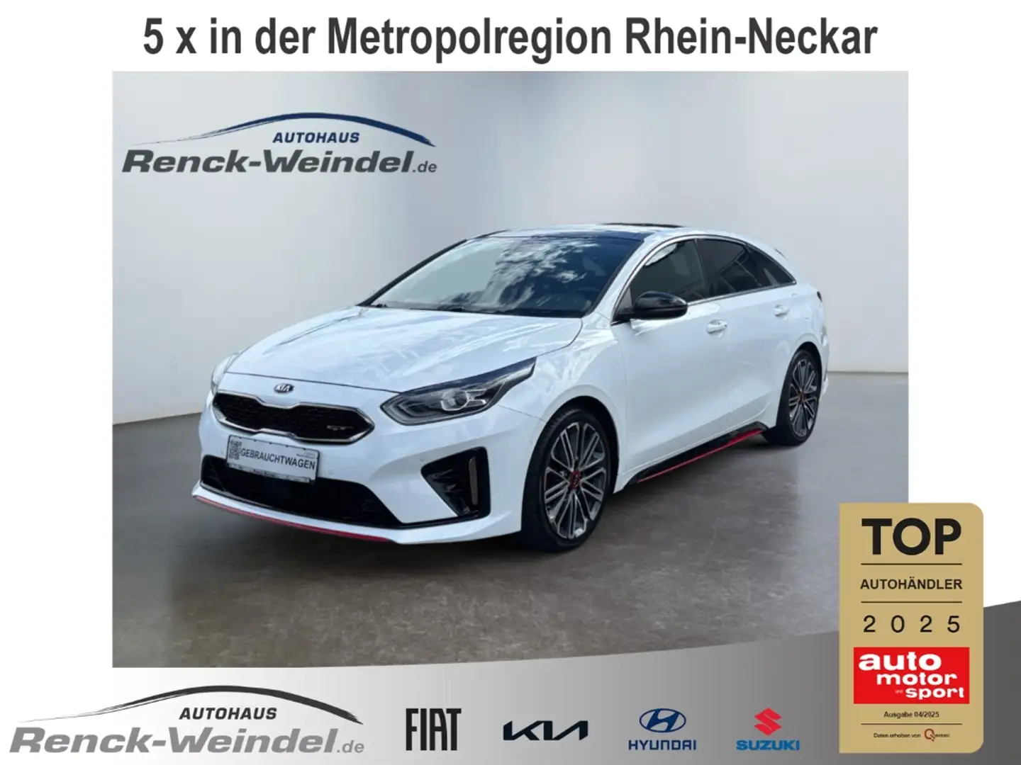 Kia ProCeed / pro_cee'd GT 1.6 T-GDI El. Panodach Navi Leder Digitales Coc Wit - 1