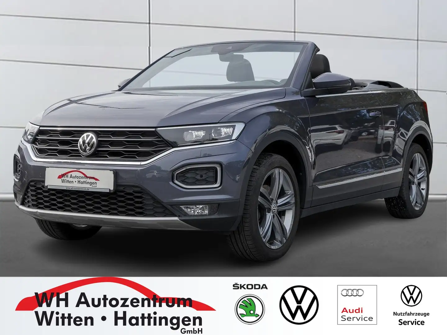 Volkswagen T-Roc Cabriolet 1.0 TSI Style NAVI LED PDC ACC SITZHZG Grijs - 1