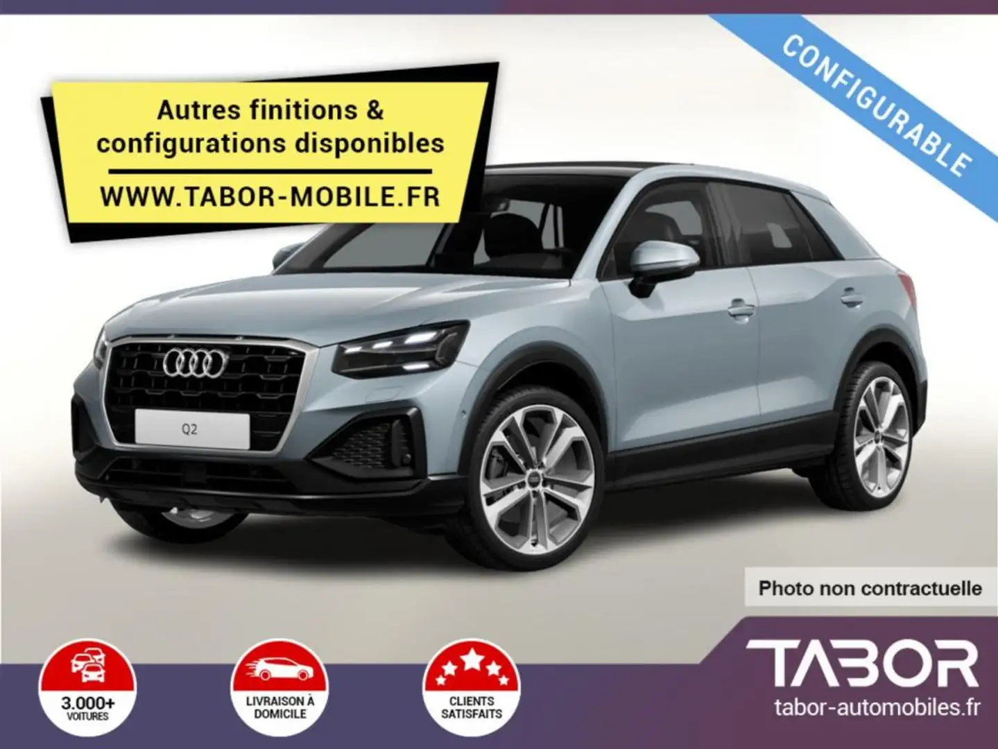 Audi Q2 30 TFSI 116 LED VirCo radars MMI Radio+ Blanc - 1