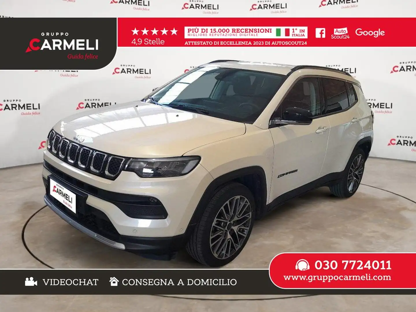 Jeep Compass 1.3 turbo t4 Limited 2wd 130cv Beige - 1