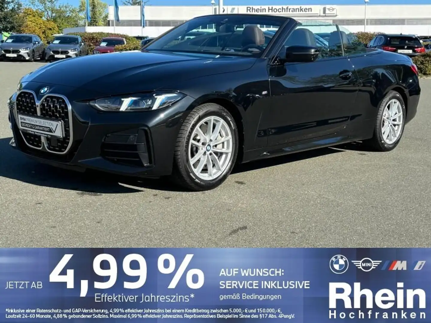 BMW 430 i xDrive Cabrio M Sportpaket ACC 360 STANDH Schwarz - 2