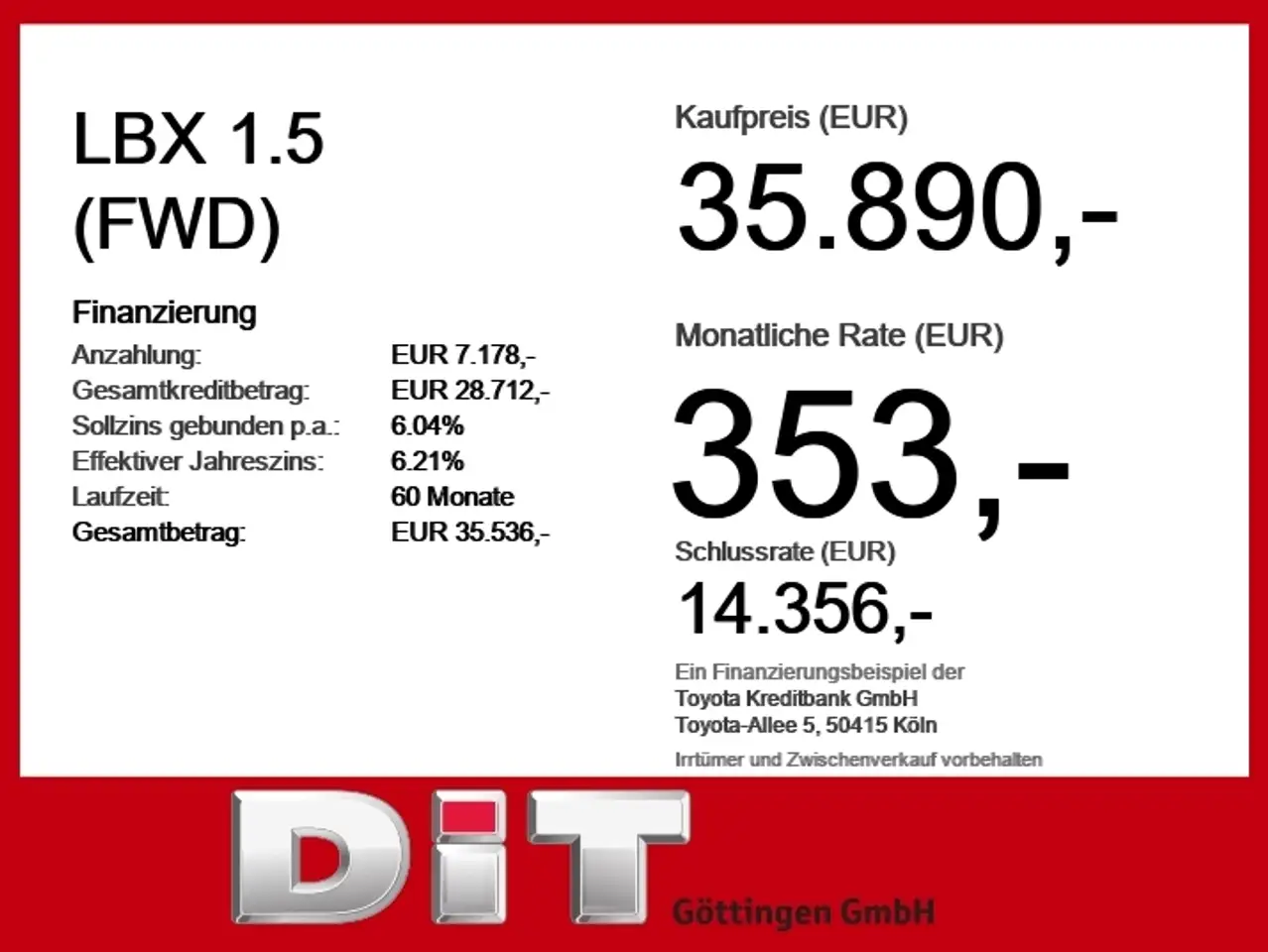 Lexus LBX 1.5 (FWD) ACC+LED+Navi+SHZ+Fernlichtass.+LM 4