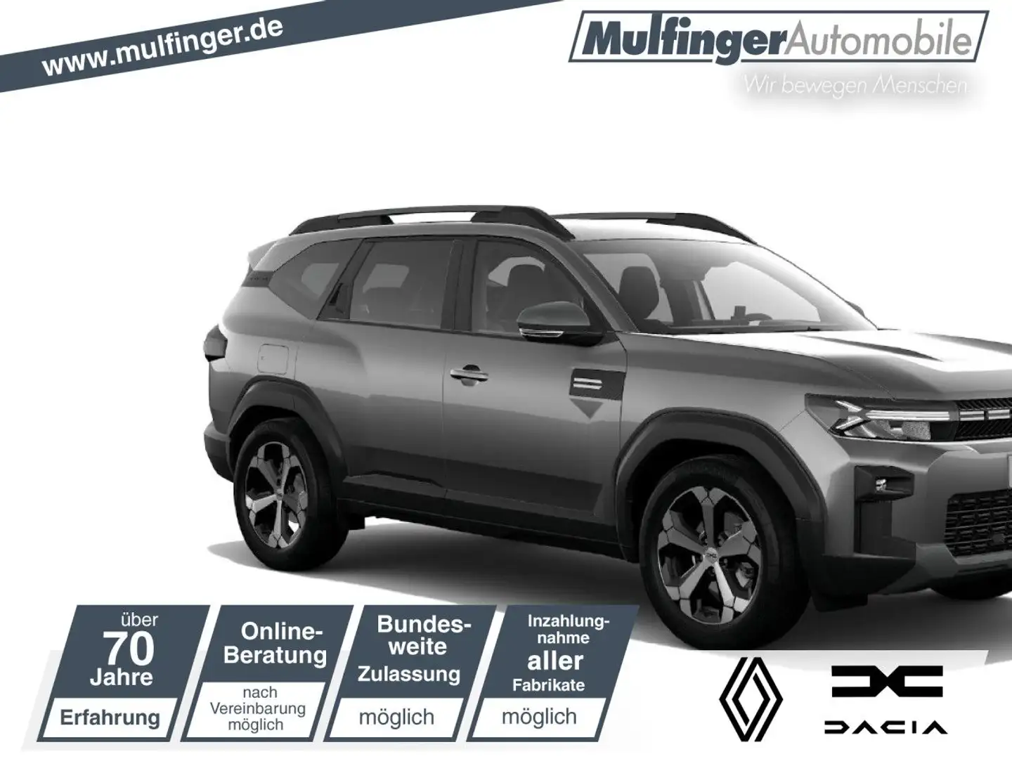 Dacia Bigster Journey ECO-G 140 Navi Klima Einparkhilfe Grau - 1