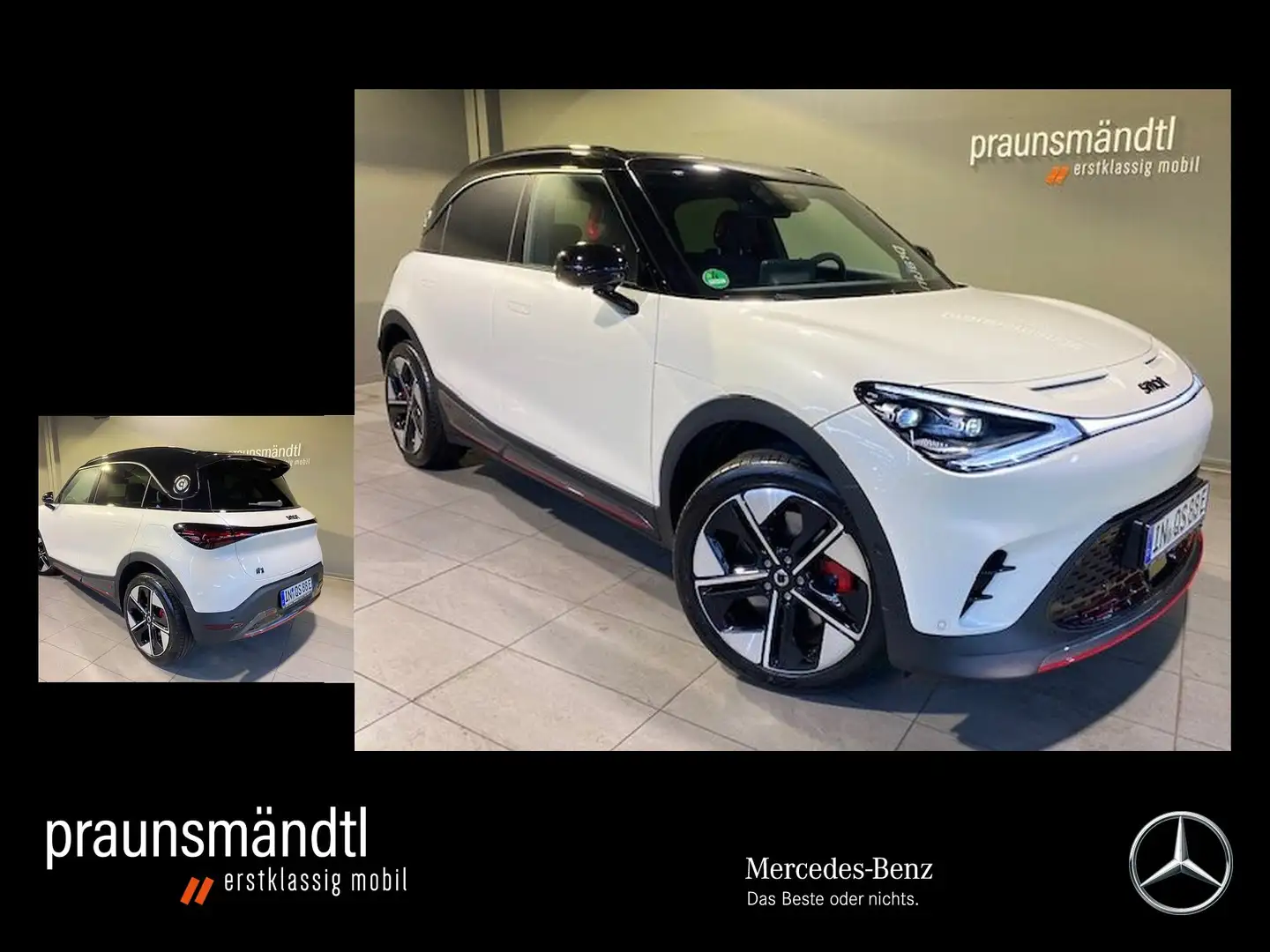 smart #1 BRABUS Sound Pano Dist Matrix 360° HeadUp 4WD Blanc - 1