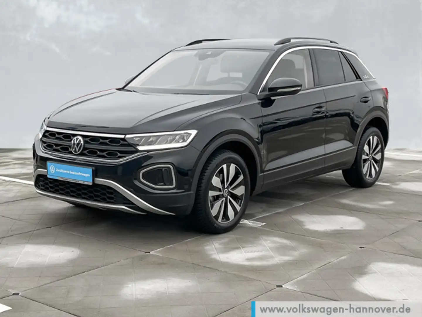 Volkswagen T-Roc 1.0 TSI Goal Navi LED DigCocpit PDC SHZ AC Schwarz - 2