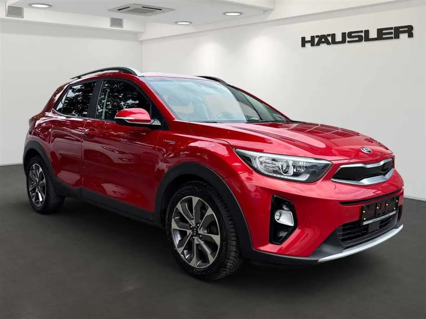 Kia Stonic 1.0 T-GDI Sitz-u.Lenkradheizung*Navi*Leder*Glassch Rot - 2