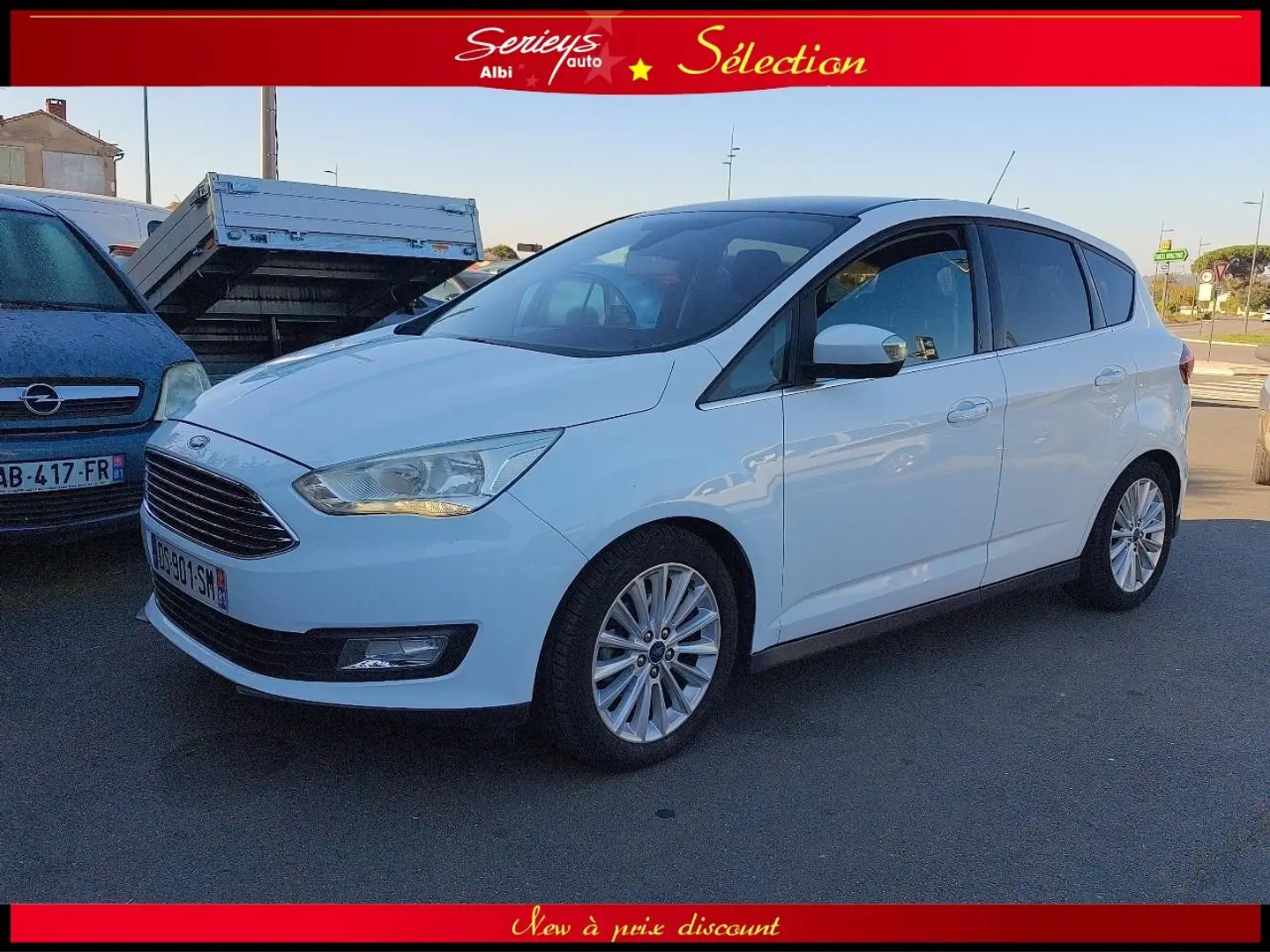 Ford C-Max TITANIUM 1.5 TDCI 120 TOIT PANO+ATTELAGE Blanc - 1