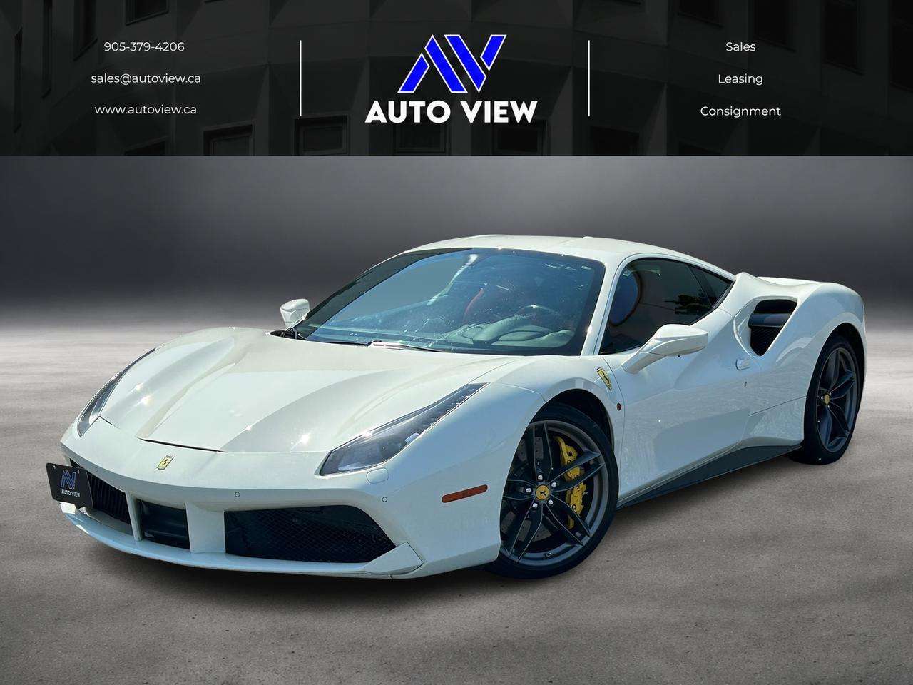 2019 Ferrari 488 Coupe *BEAUTIFUL WHITE ON RED*