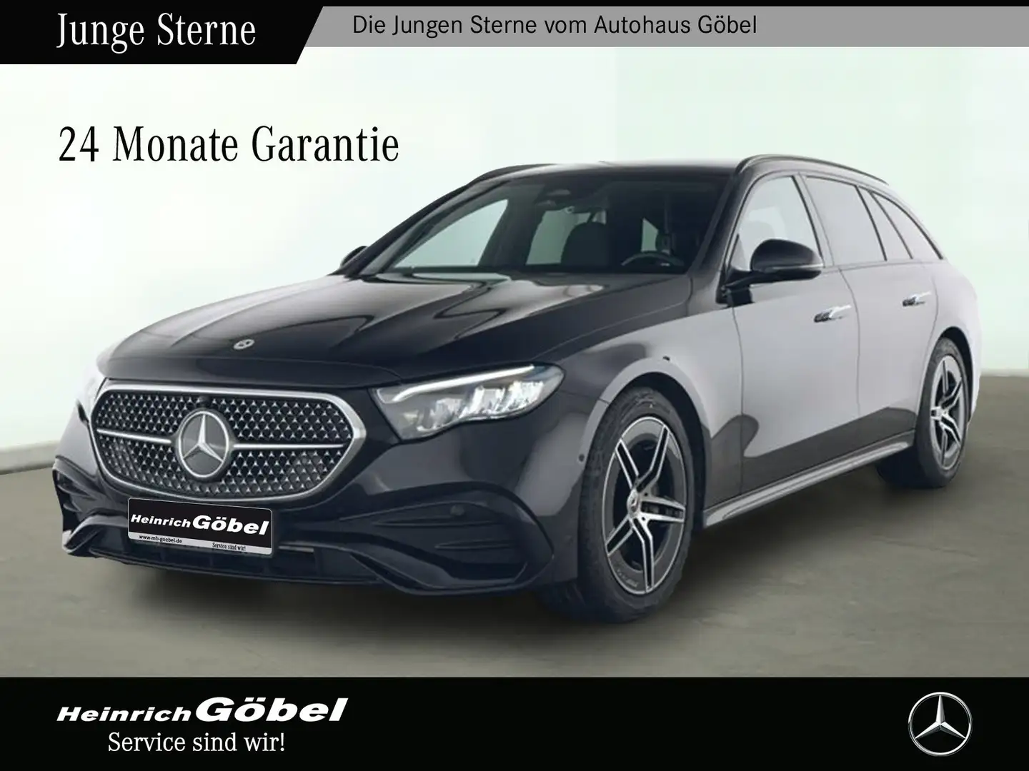 Mercedes-Benz E 220 d T AMG+AHK+NIGHT+KAMERA+LED+CARPLAY Noir - 1